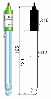 рH-электрод двухключевой лабораторный комбинированный ЭКОНИКС-ЭКСПЕРТ ЭСК-10301/4 pH-метры
