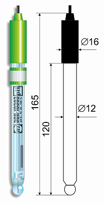 рH-электрод одноключевой лабораторный комбинированный ЭКОНИКС-ЭКСПЕРТ ЭСК-10303/7 pH-метры