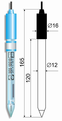 рH-электрод с конической мембраной лабораторный комбинированный ЭКОНИКС-ЭКСПЕРТ ЭСК-10610/4 pH-метры