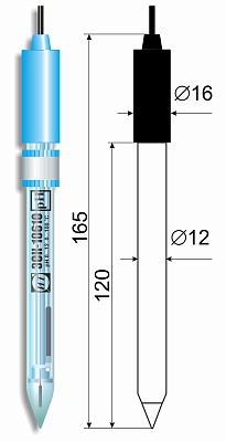 рH-электрод с конической мембраной лабораторный комбинированный ЭКОНИКС-ЭКСПЕРТ ЭСК-10610/7 pH-метры